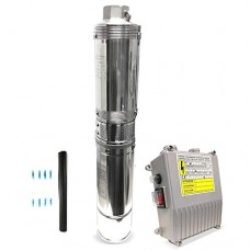 SCHRAIBERPUMP 4" SUBMERSIBLE DEEP WELL PUMP 1.5HP 230v 311FT 26GPM w/control box 2 year warranty - stainless steel discharge  casing and flanges  INCLUDES WIRE SPLICE KIT - B071Y5HD42